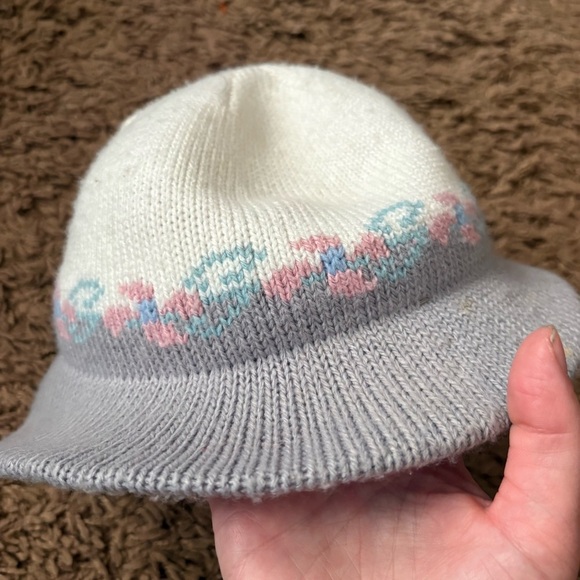 Women's AU COURANT Fedora Wool Knit Cap Bucket Trilby Bowler Hat Union Made - Picture 3 of 7